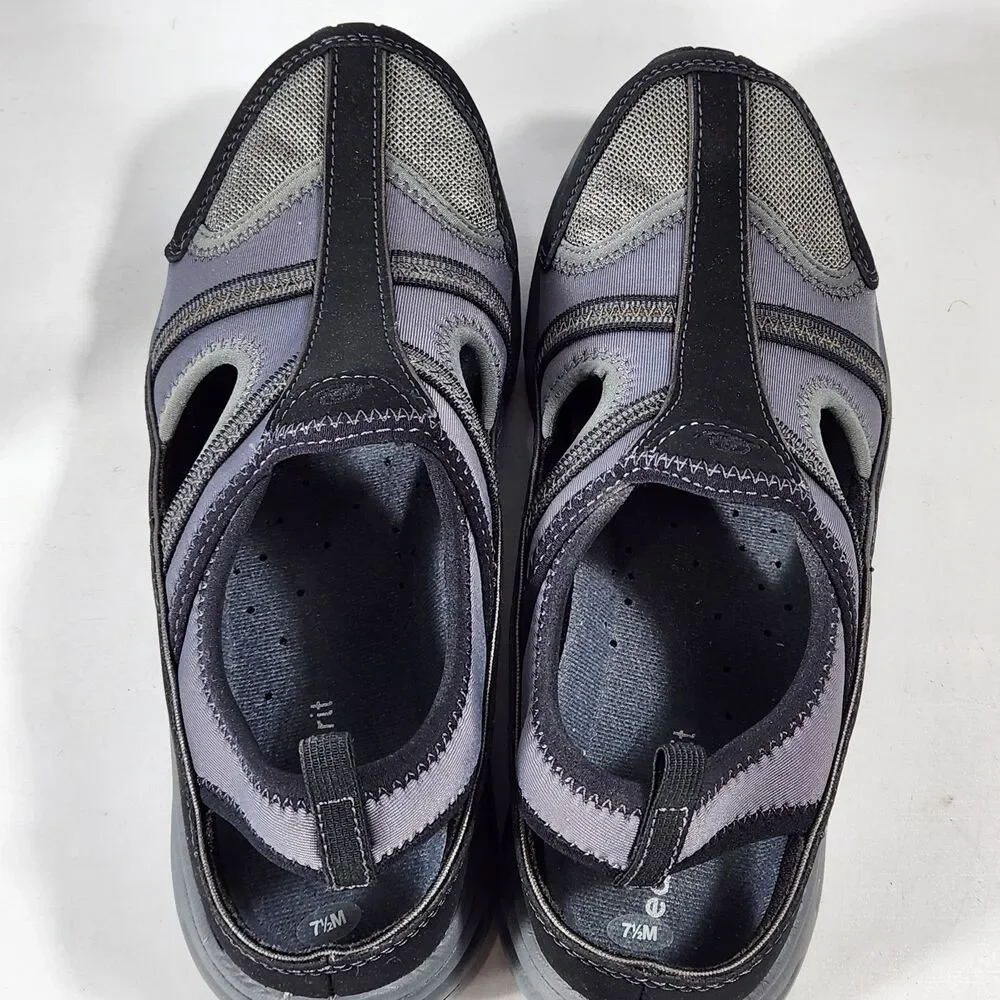 Easy Spirit Womens Arbitrary Walking Active Slingback Shoes Size 7.5 Gray NEW